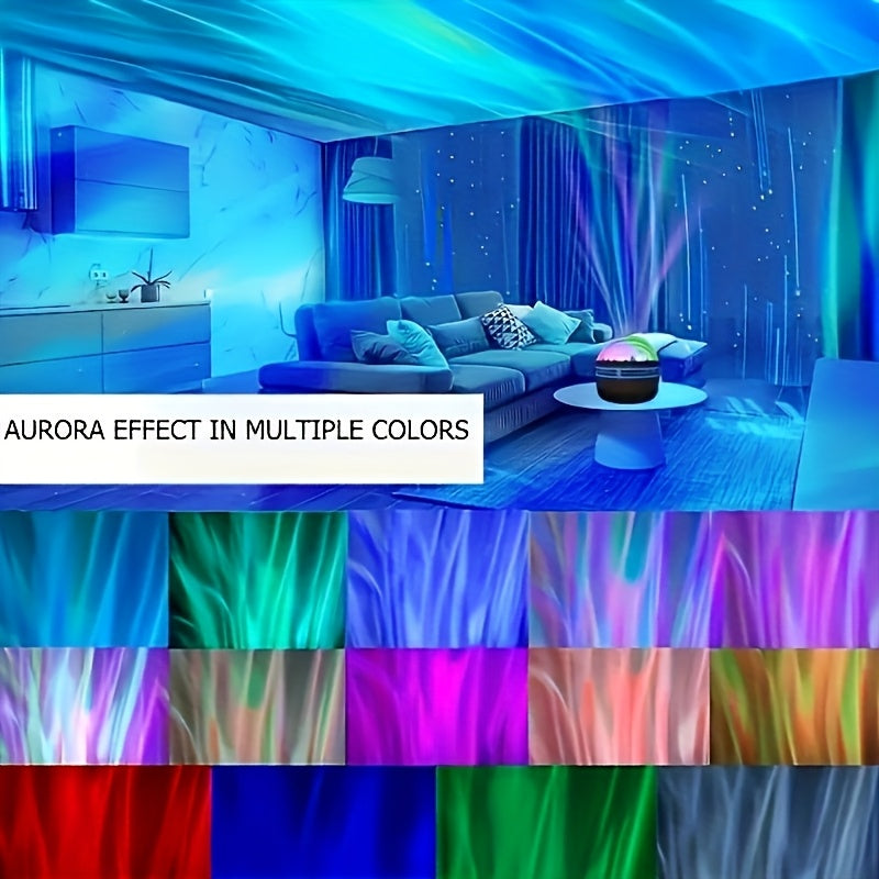 led aurora projection atmosphere light usb powered remote