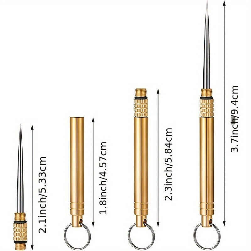 portable stainless toothpicks keychain compact metal holder