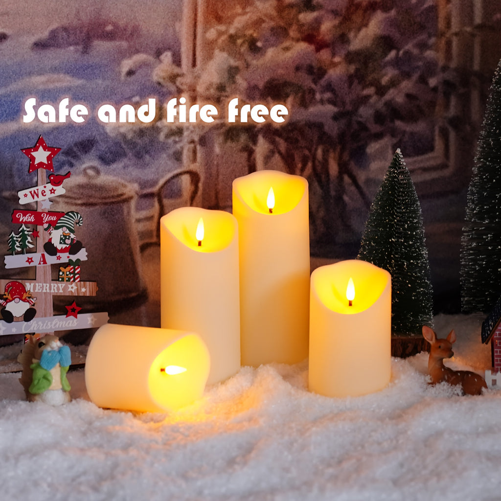 set 9   flameless led candles 2 remote controls