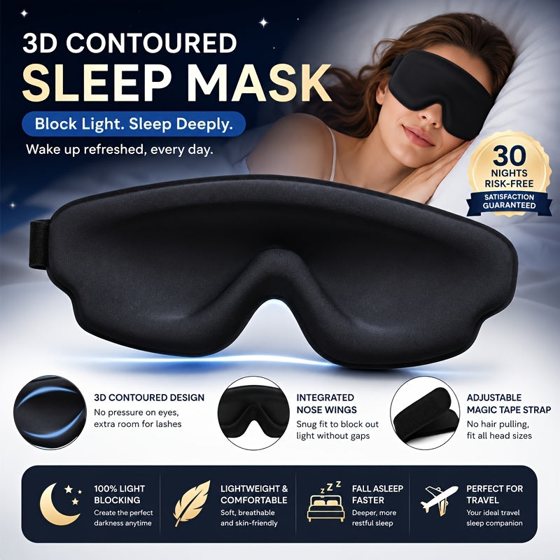3pcs   eye mask set   contoured design