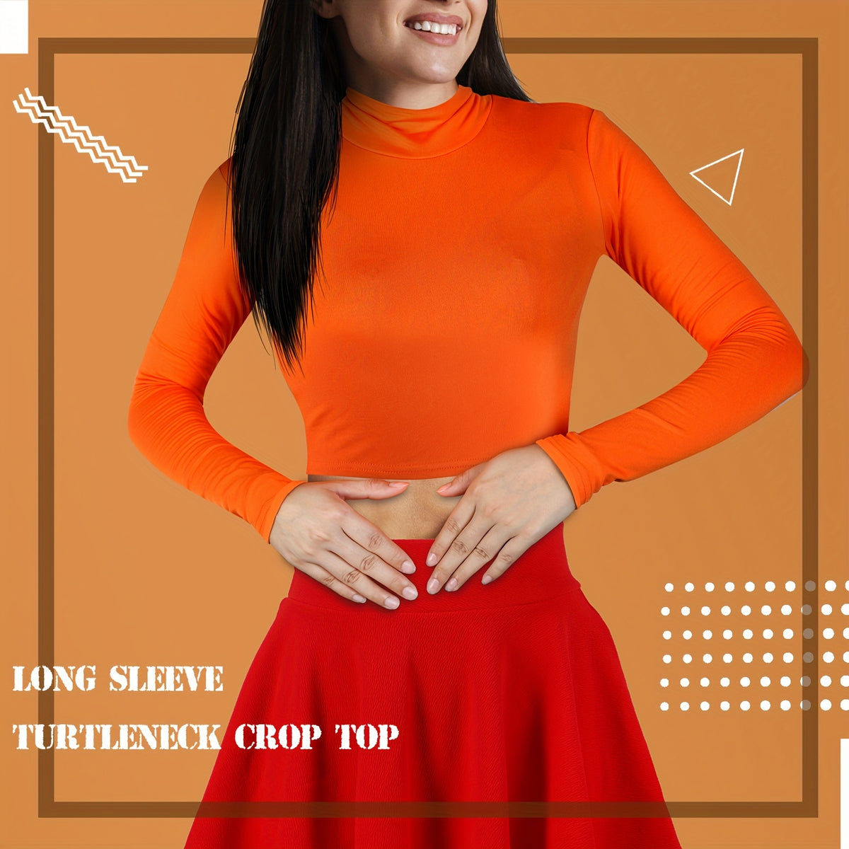 women complete retro costume turtleneck   outfit