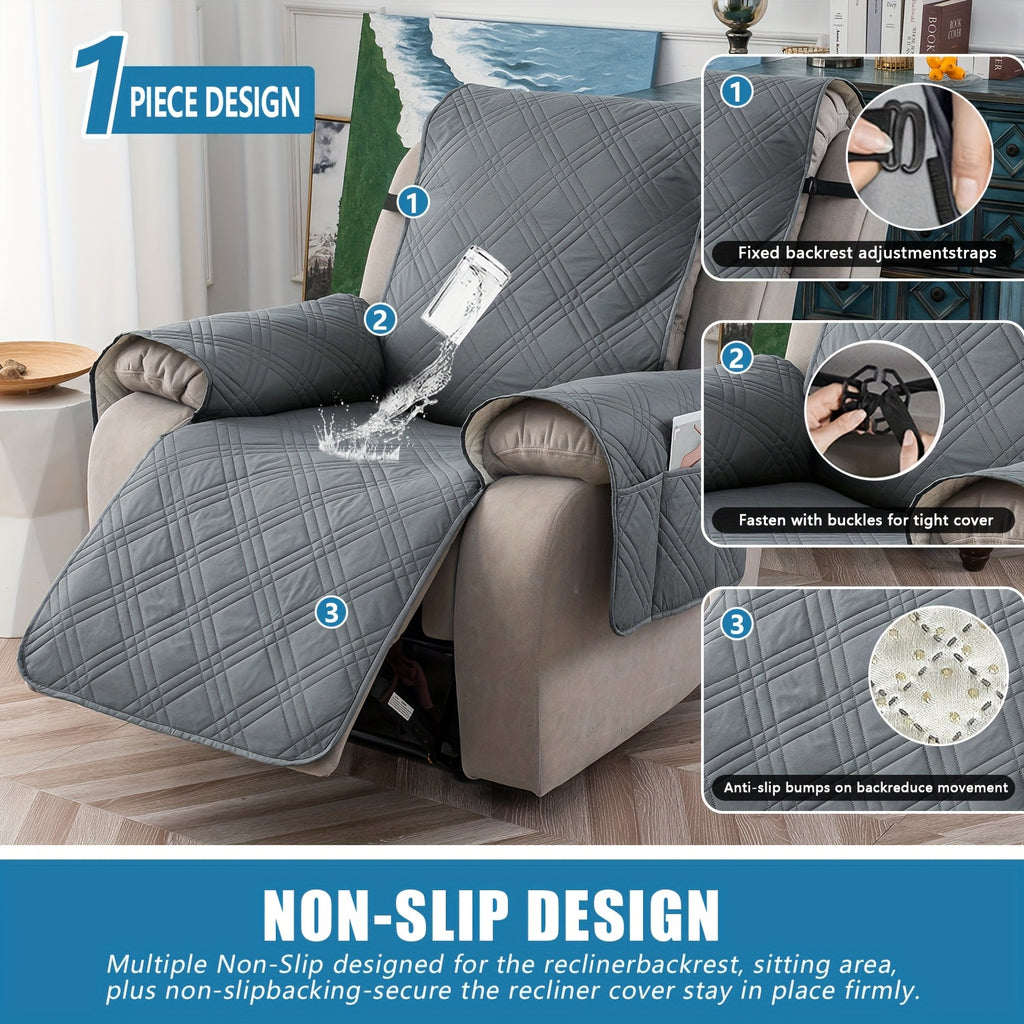 1pc 100 waterproof recliner chair cover non slip recliner