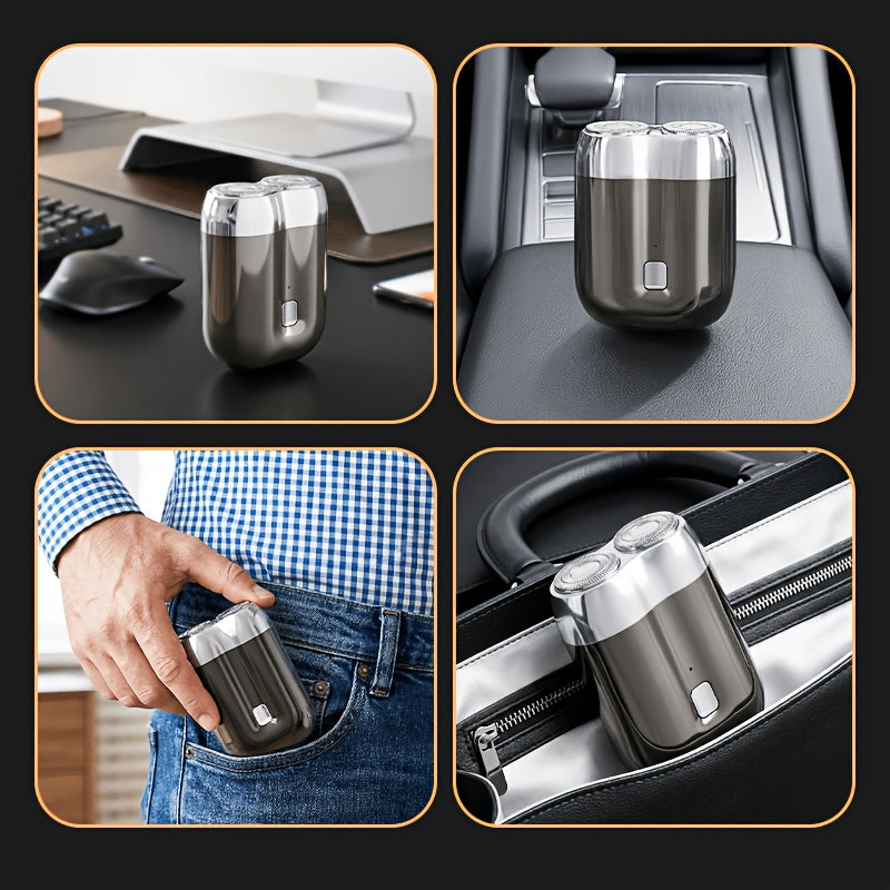 portable electric shaver floating head system washable
