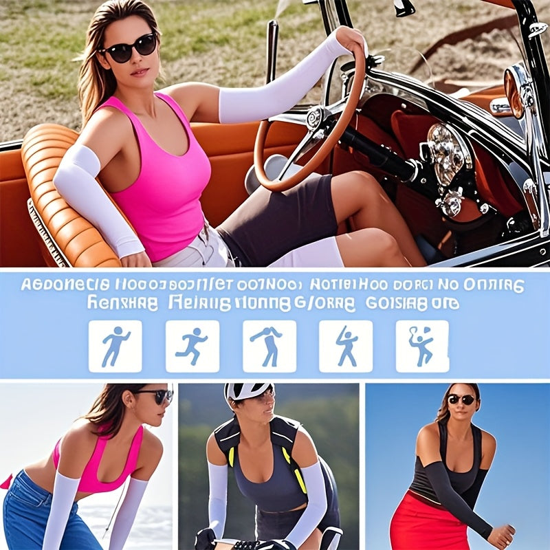 8 pairs cool arm covers men women summer travel arm sleeves