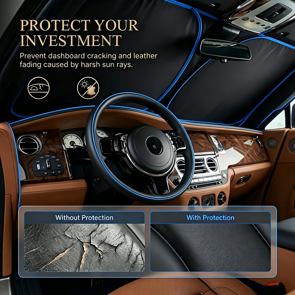 car universal windshield sunshade sunshade storage bag