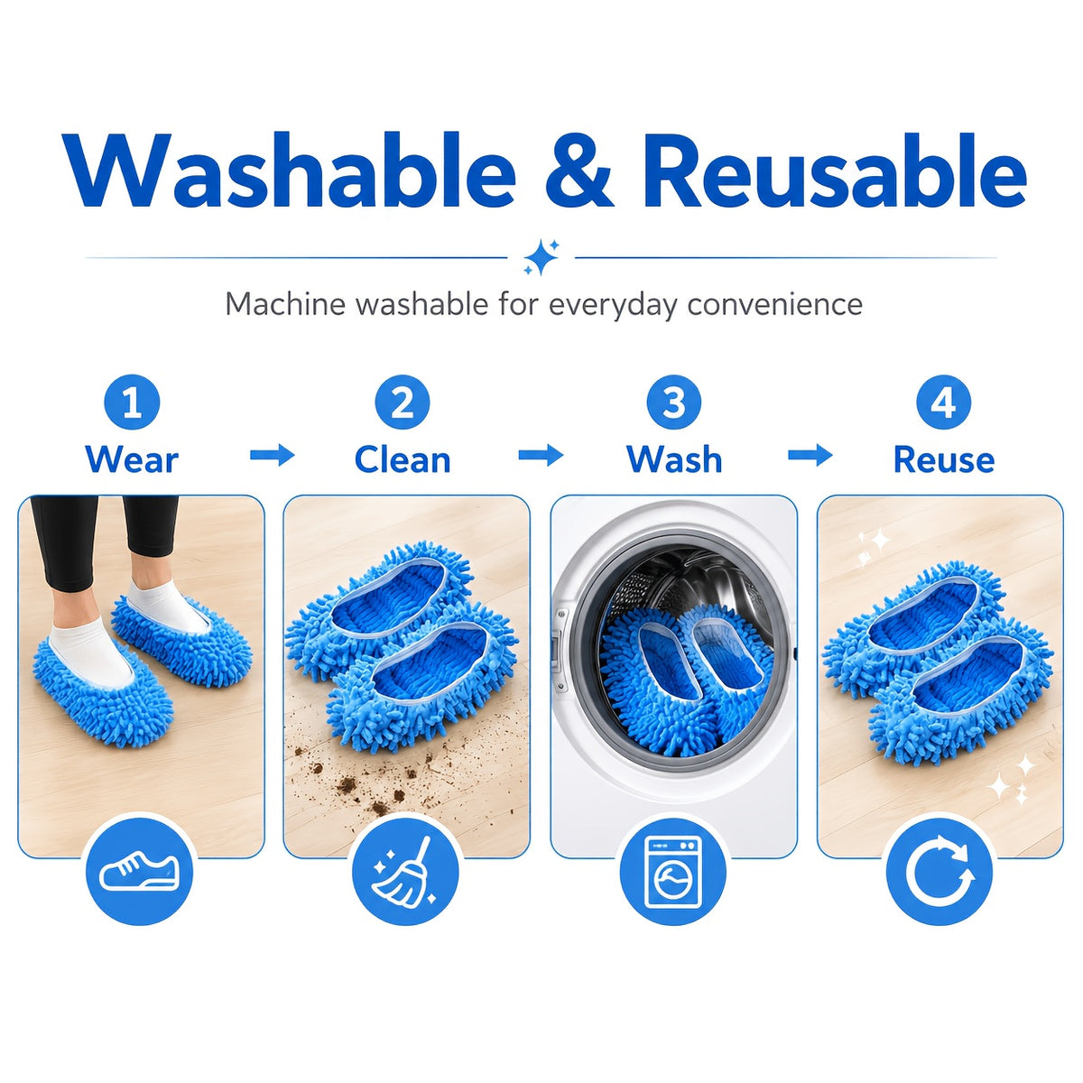 ultra   cleaning house blue mop slippers floor