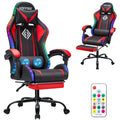 rgb gaming chair led lights massage ergonomic computer chair