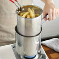 stainless steel deep fryers filter rack compact