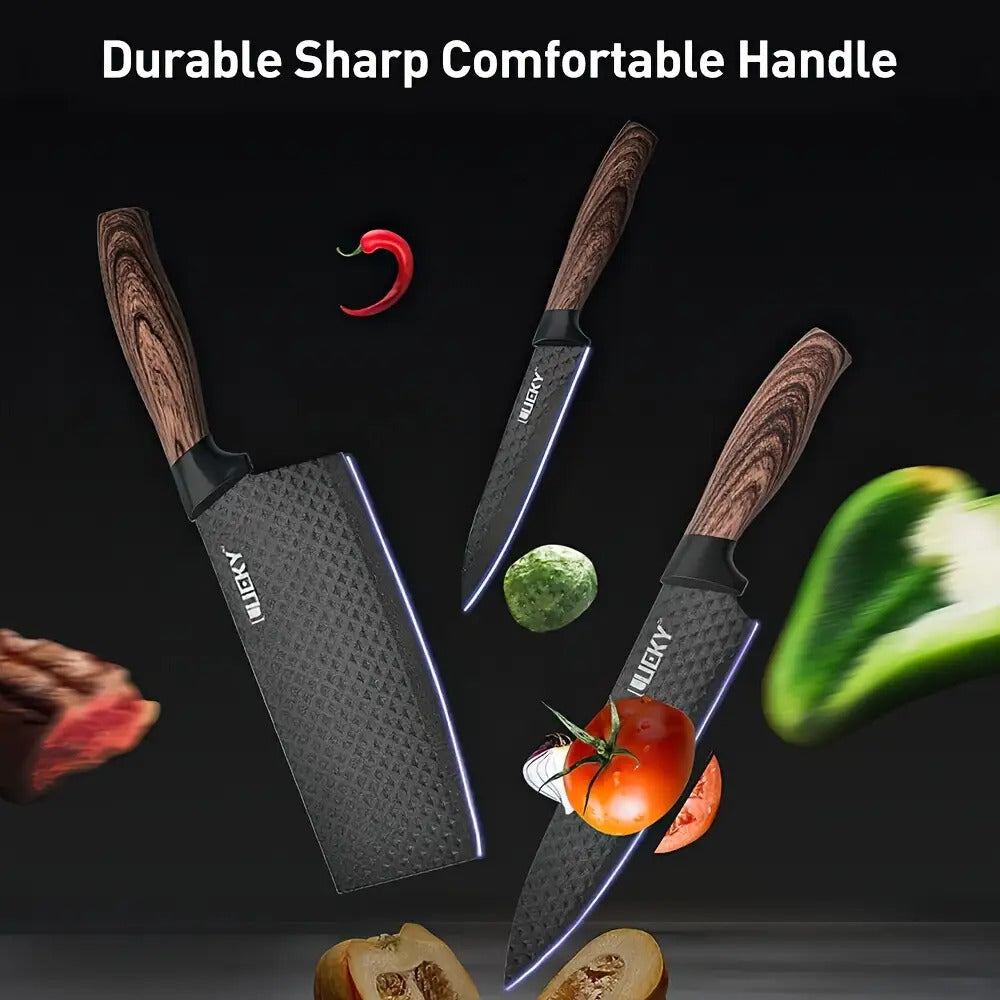 6pcs kitchen knife combo set vegetable knife slicing knife