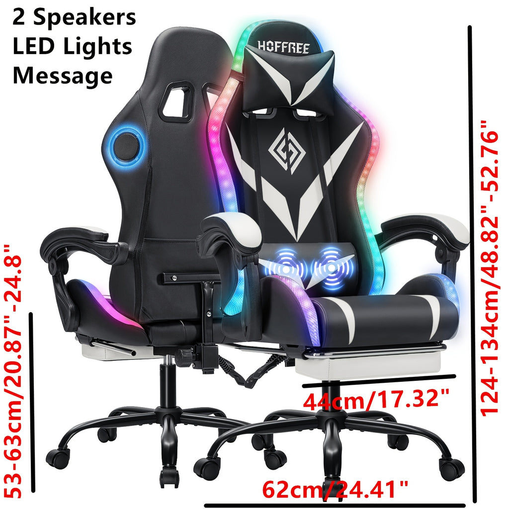 massage lumbar support bar ergonomic gaming