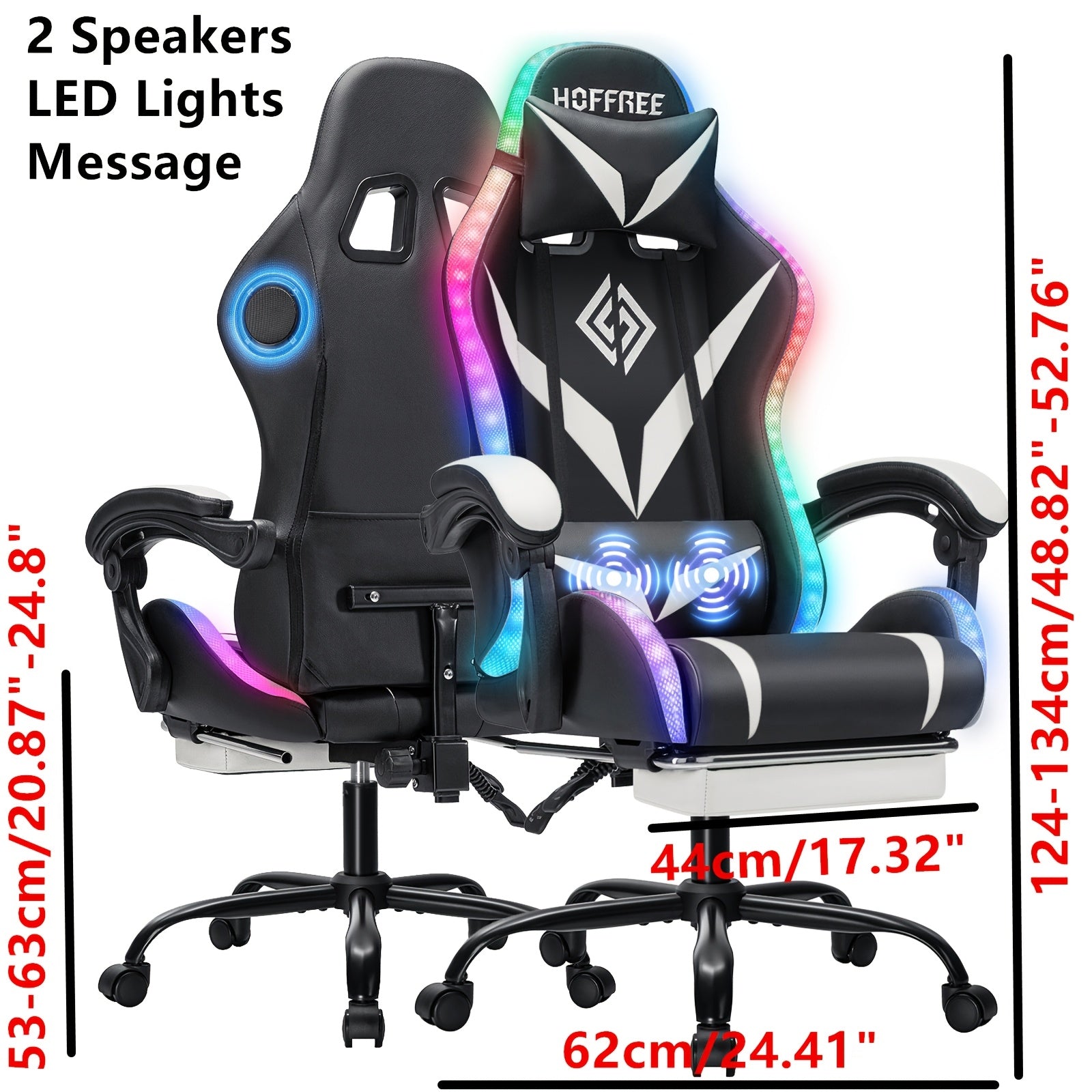 massage lumbar support bar ergonomic gaming