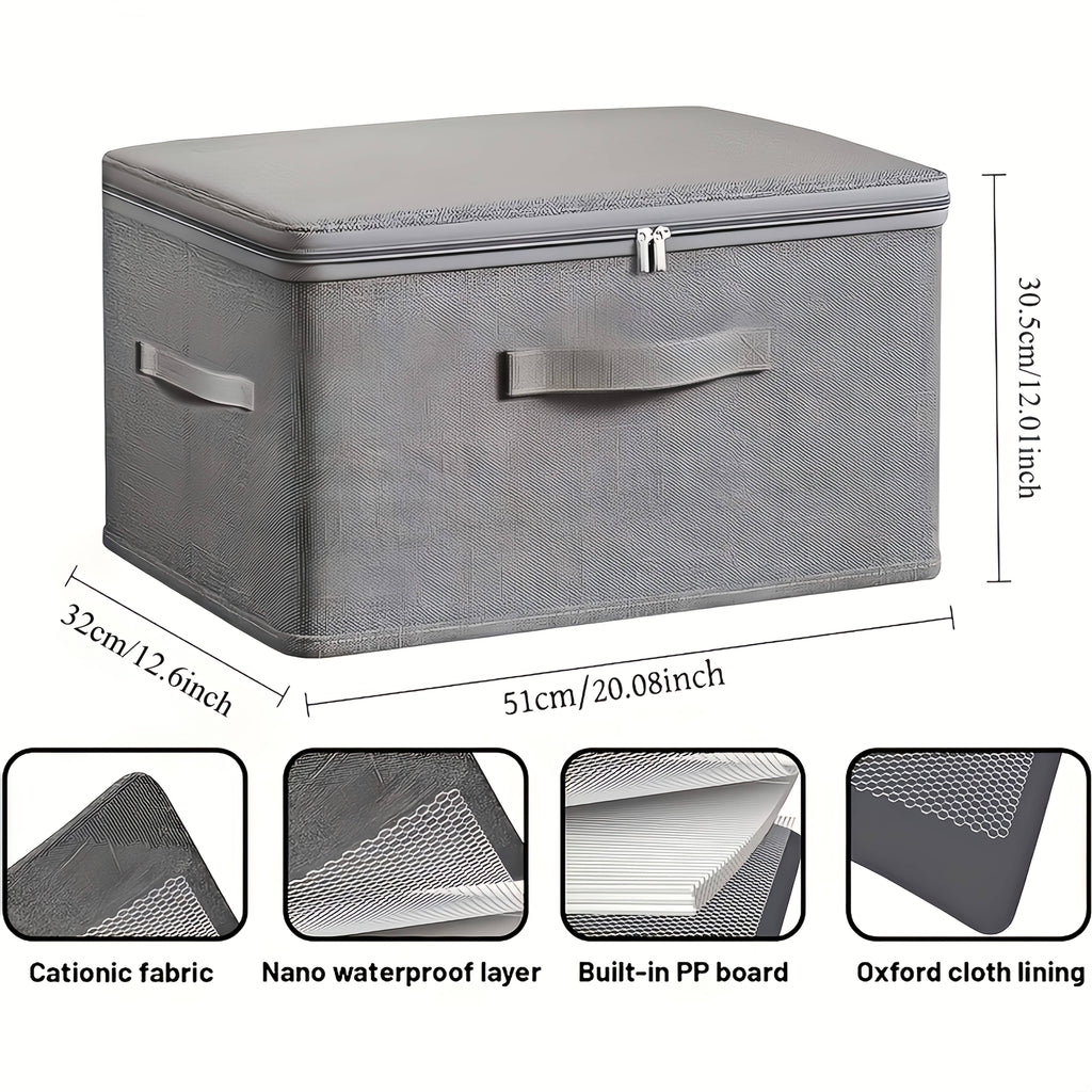4pcs extra large foldable   storage box waterproof