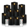 set 9   flameless led candles 2 remote controls