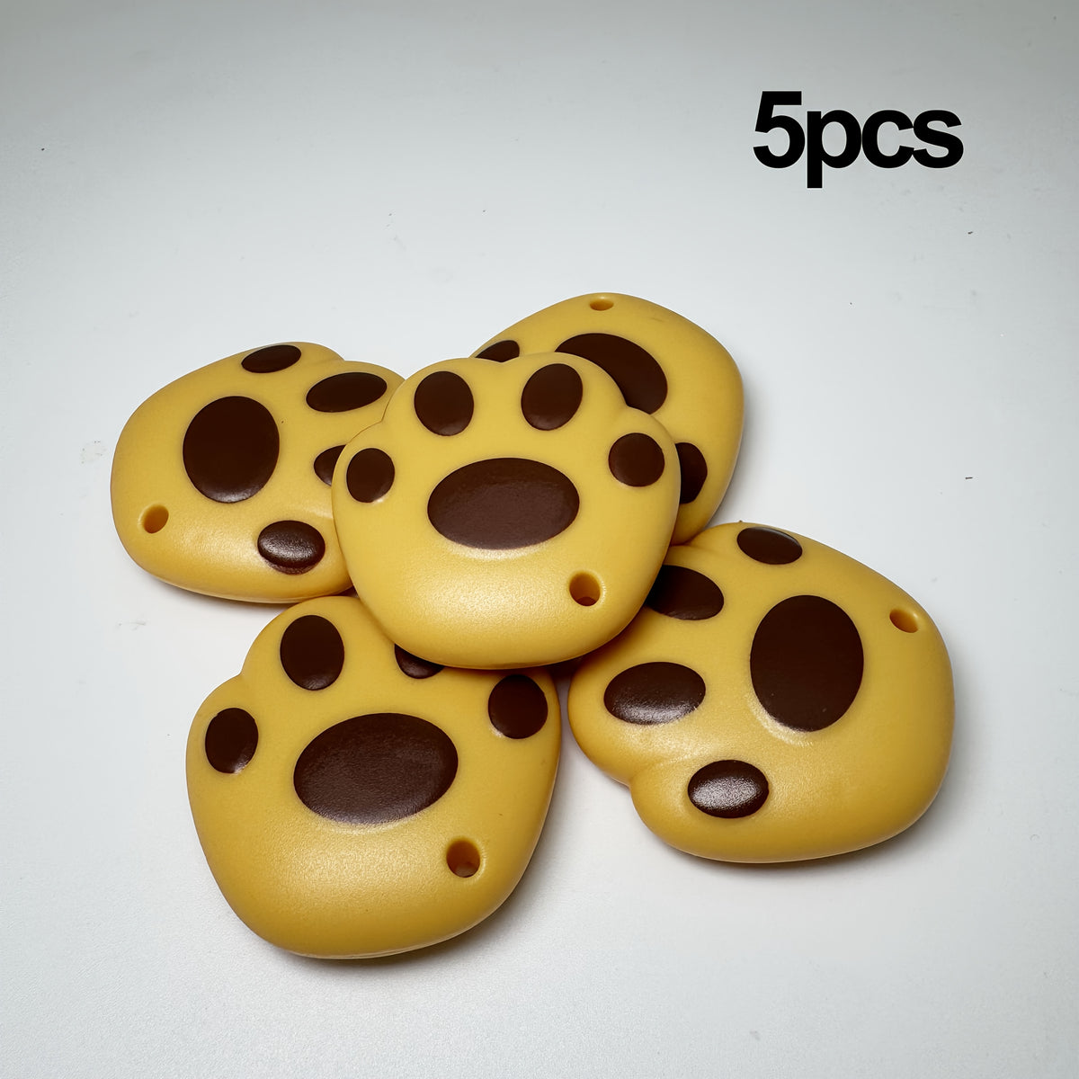 3 5pcs avocado green portable cutting tool cute cat paw