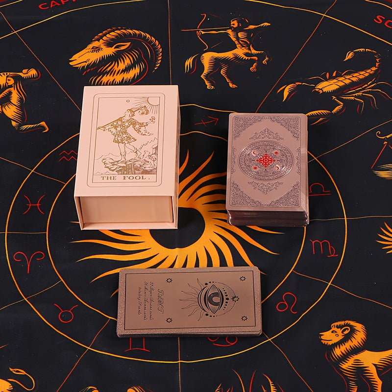 pink flower tarot cards guide exquisite gift box set