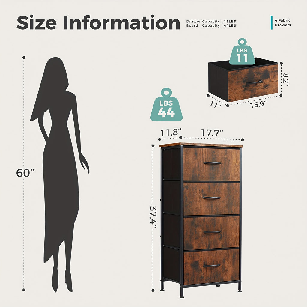 dresser bedroom storage drawers skinny fabric storage tower