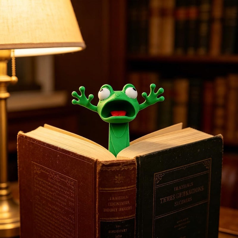 2pcs 3d cartoon frog   bookmark weird animal cute
