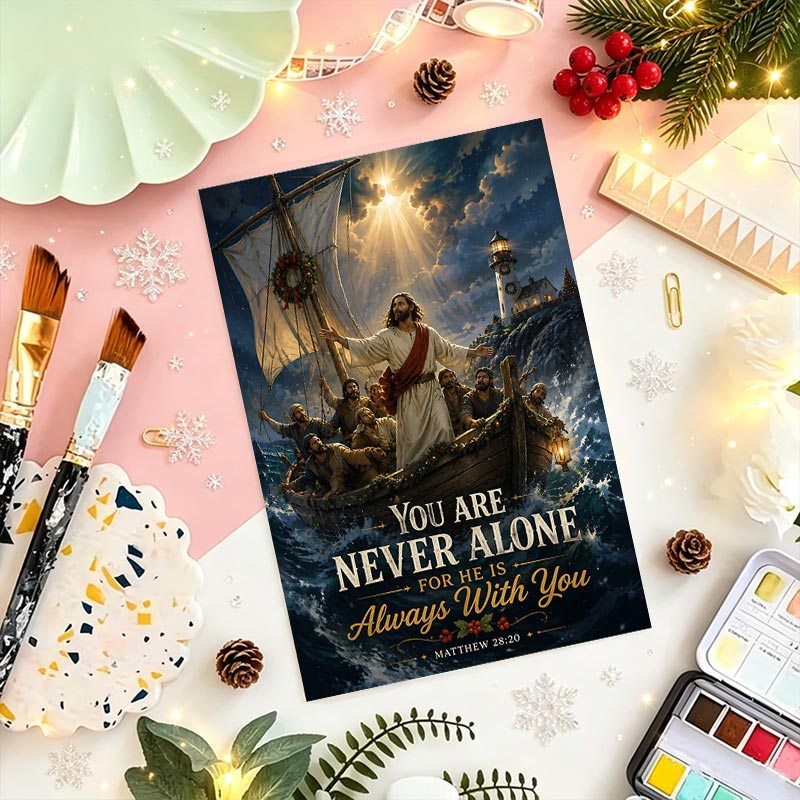 1pc christmas greeting card christian inspirational gift