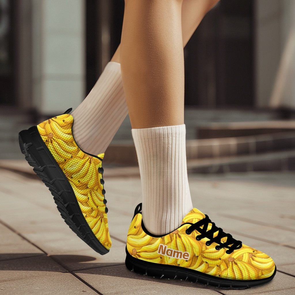 personalized name custom banana   shoes training
