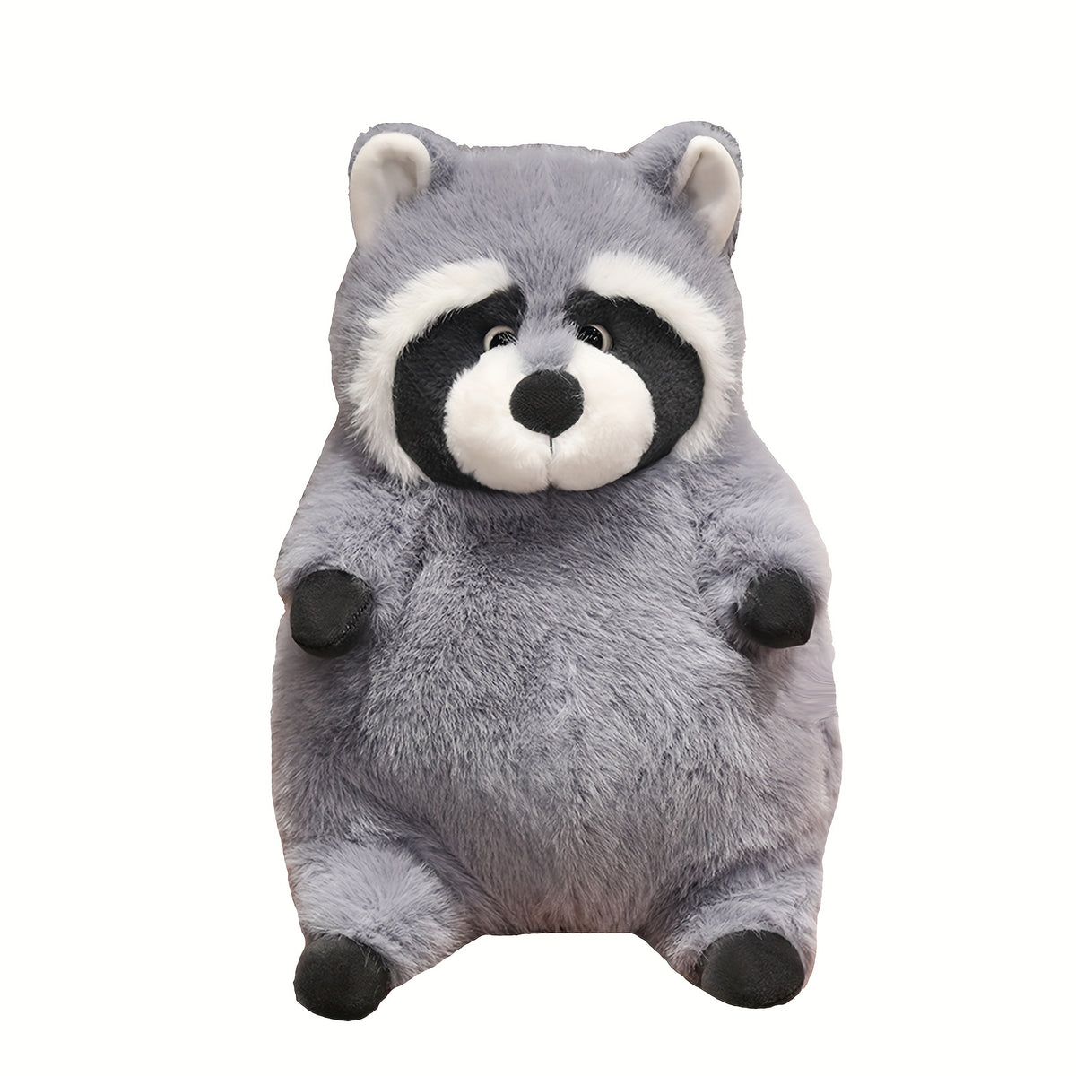 cute raccoon stuffed animal plushie gray raccoon plush toy