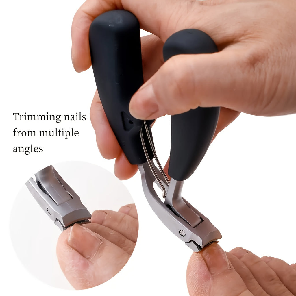 2pcs professional nail clippers stainless steel nail file