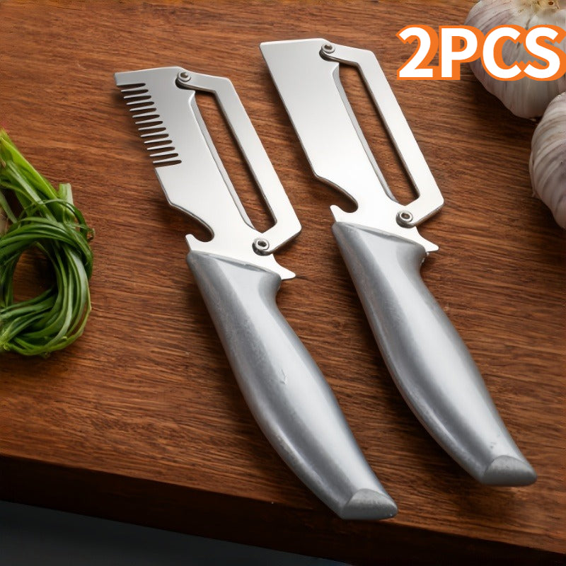 2  heavy duty stainless steel vegetable peeler