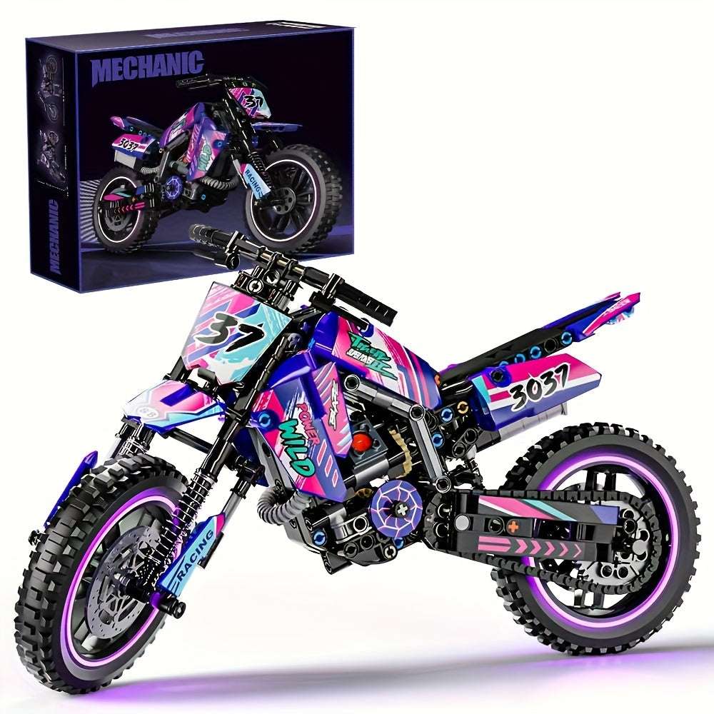motorcycle building block set 476pcs collectible motorcycle