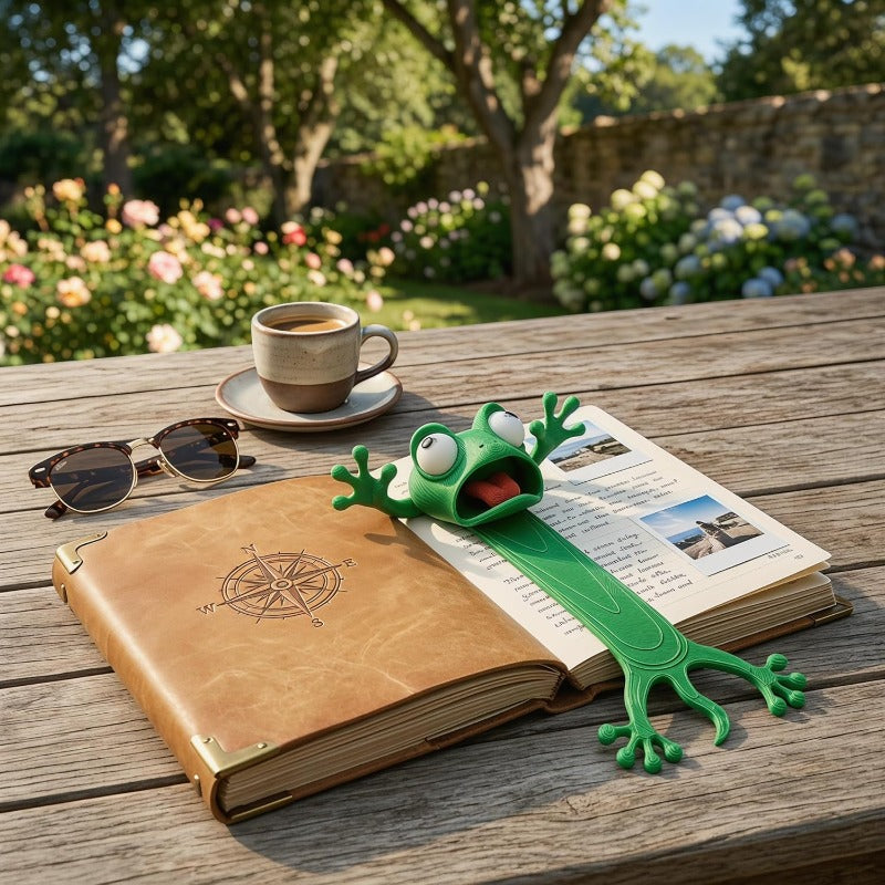 2pcs 3d cartoon frog   bookmark weird animal cute