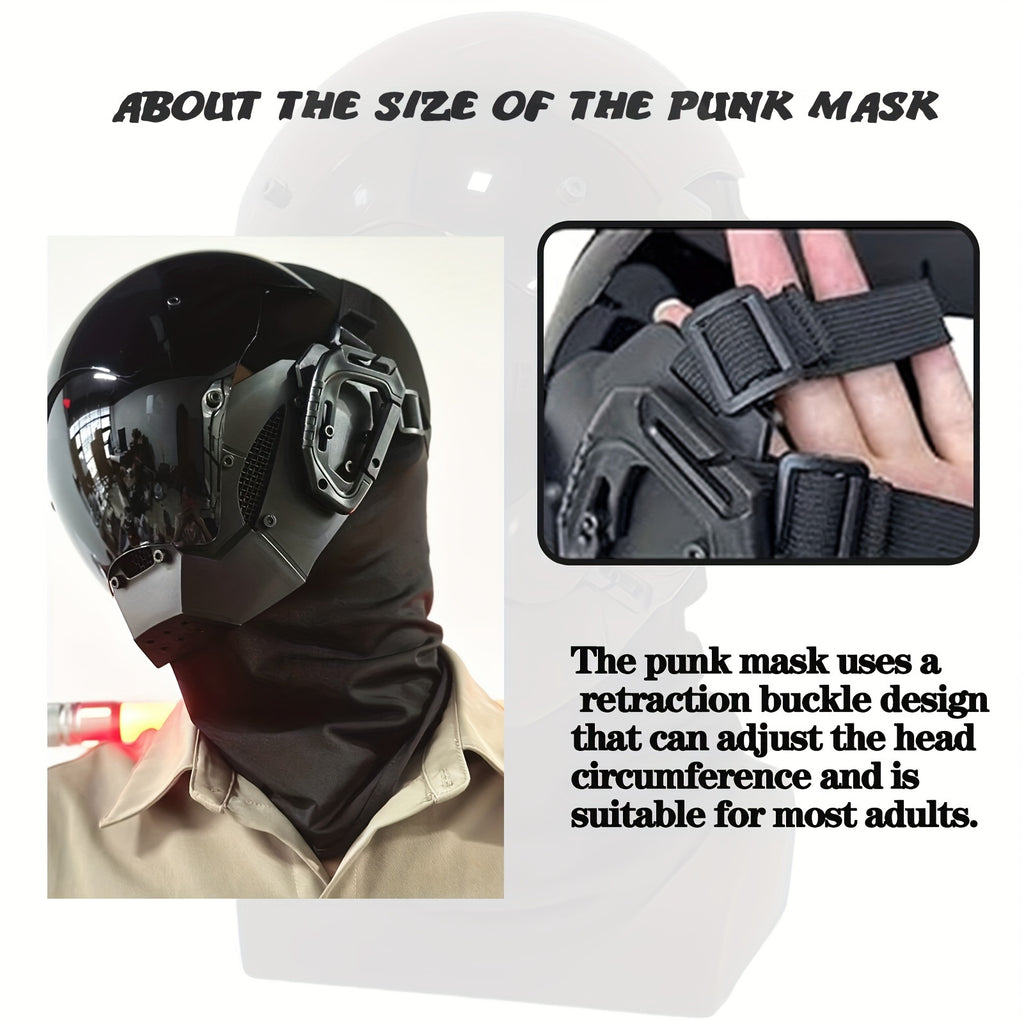 futuristic cyberpunk mask   costume additions
