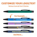 50 custom text logo ballpoint pens new bulk custom pens rich