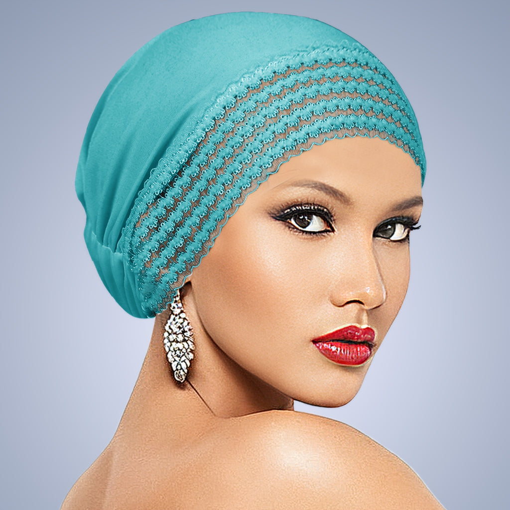 womens solid color turban   fashionable versatile base