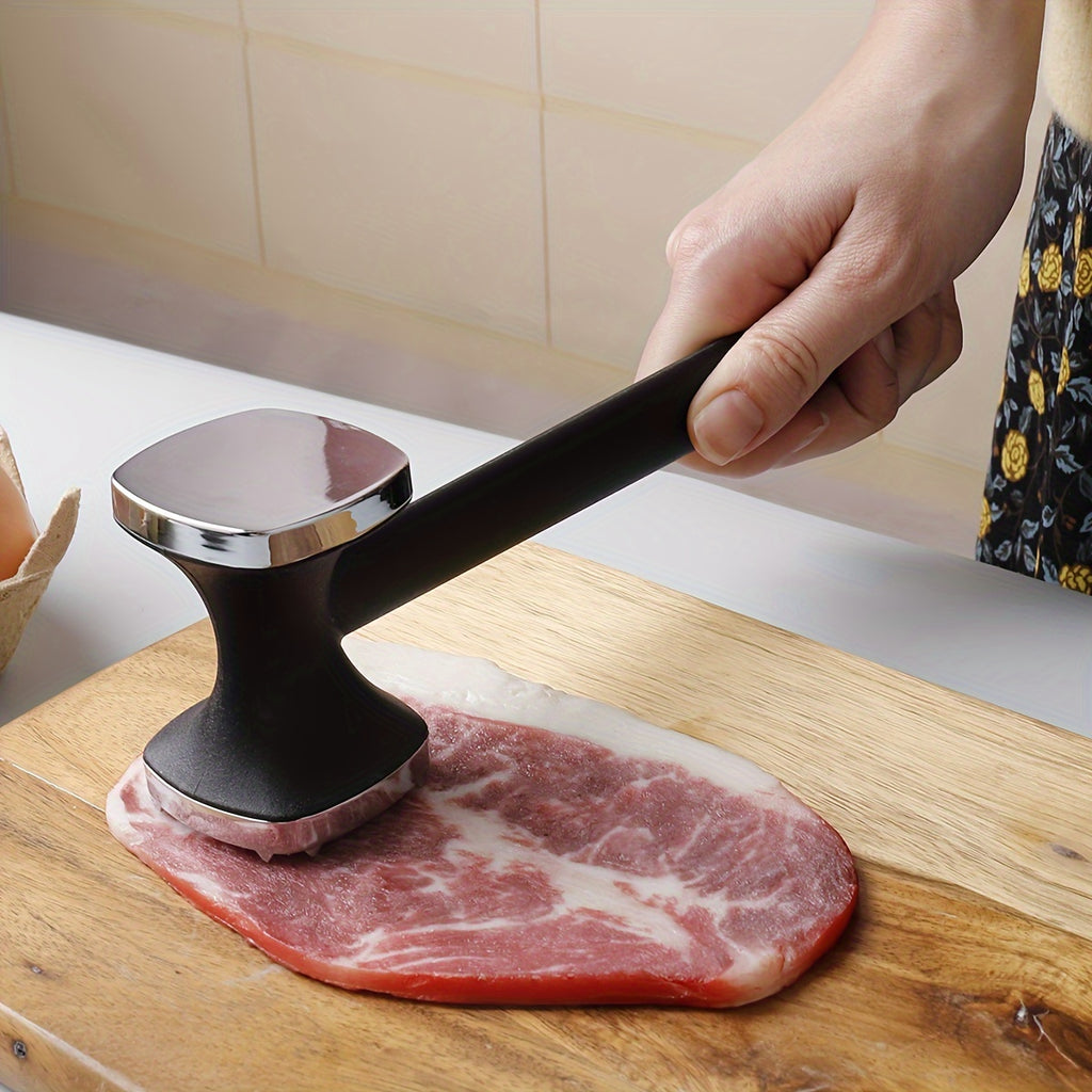stainless steel meat hammer serrated edge ergonomic kitchen
