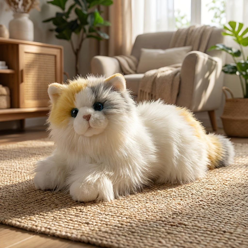 realistic plush cat stuffed animal 18 inch lifelike soft