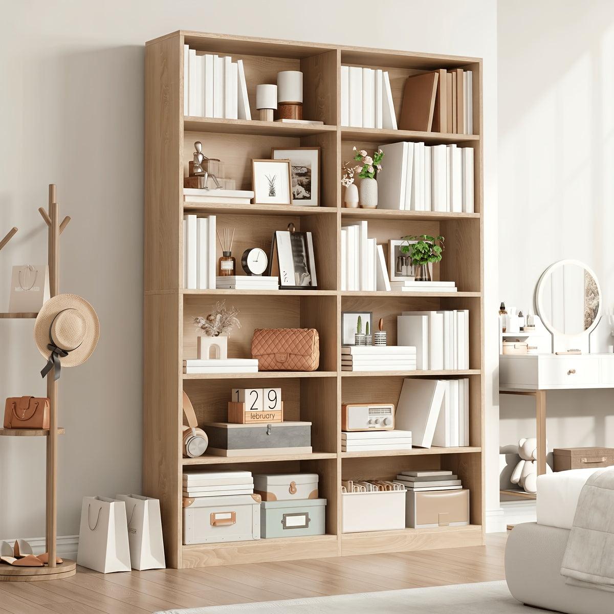 fultru 74 3 bookshelf bookcase   6 tier bookcase