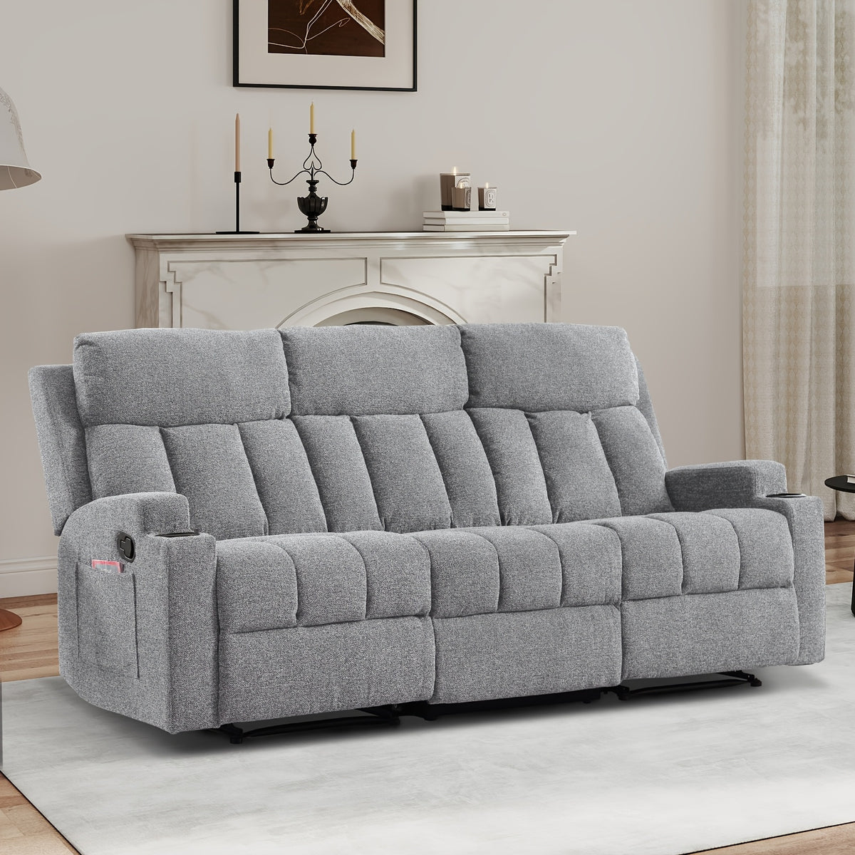 1pc 3pcs manual recliner living room set 1 seater 2 seater 3