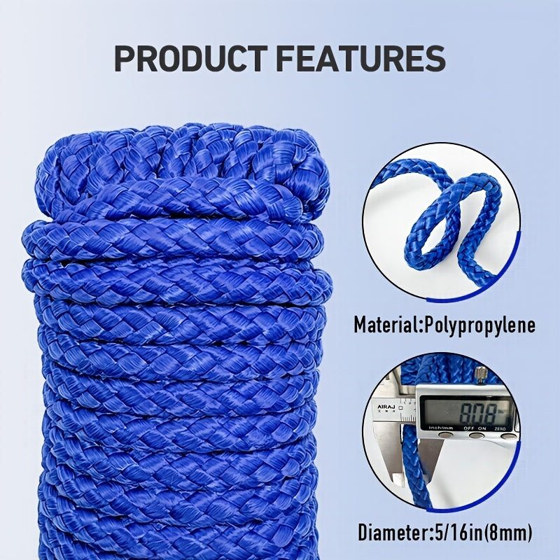 5 16inch 50ft polypropylene marine utility cord 8mm braided