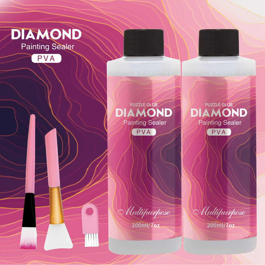 diamond painting sealer 60ml 200ml brush polyvinyl alcohol