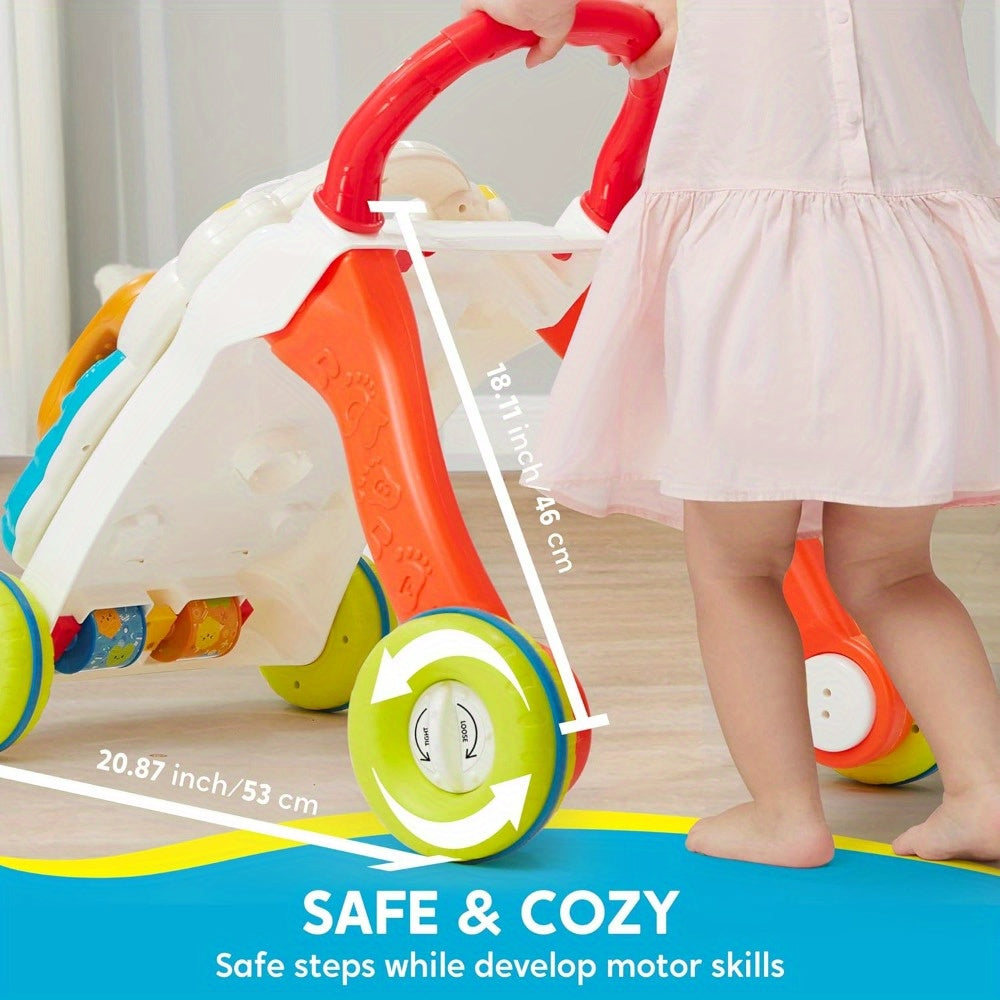 baby learning walker 2in 1 sit stand learning toys