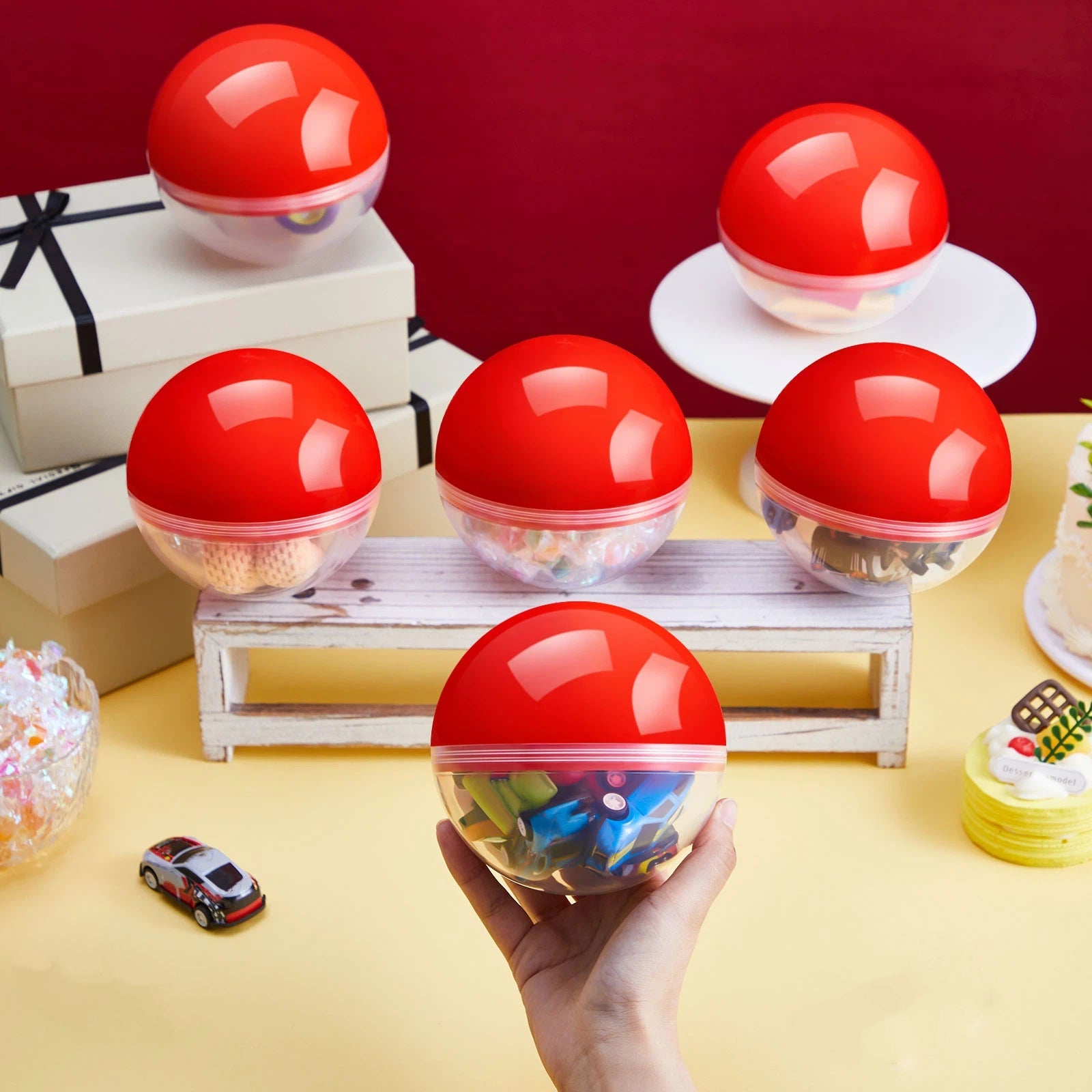 gift 16pcs party favor 4 inch cartoon ball animation empty