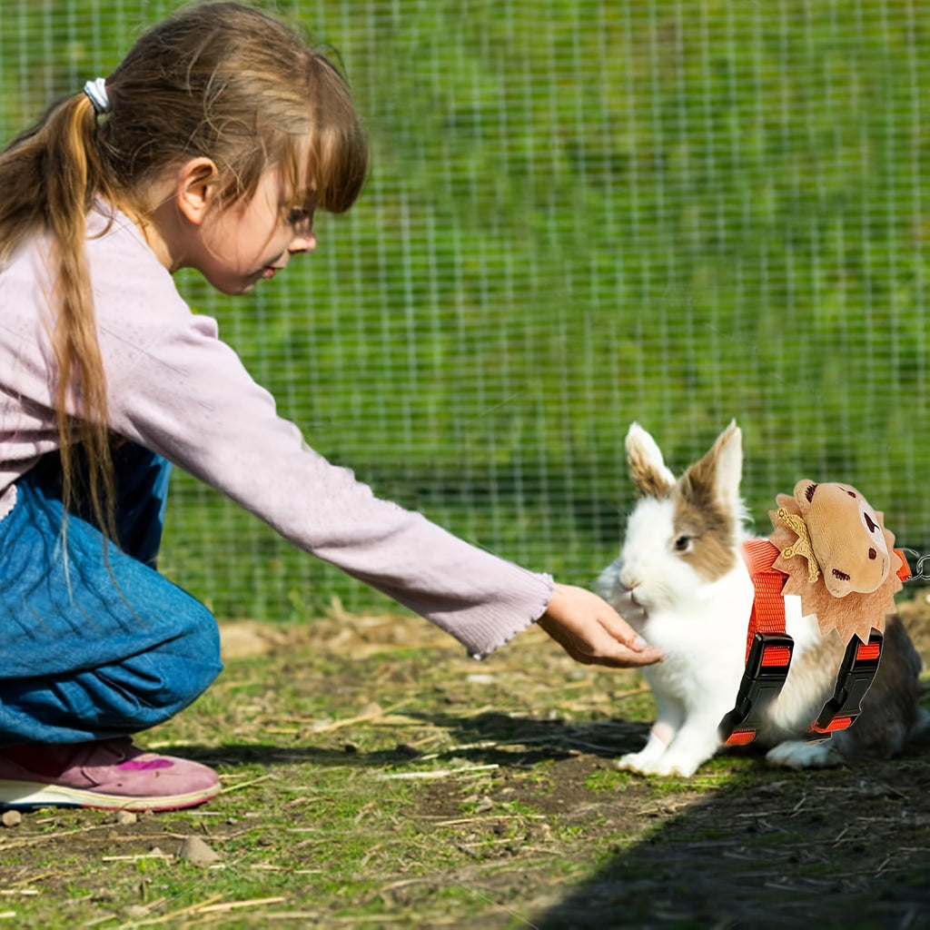 adjustable rabbit harness belt set anti escape rabbit vest