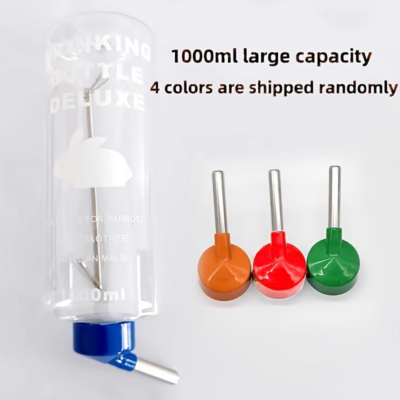 1pc large 1000ml rabbit guinea pig water bottle ball bearing