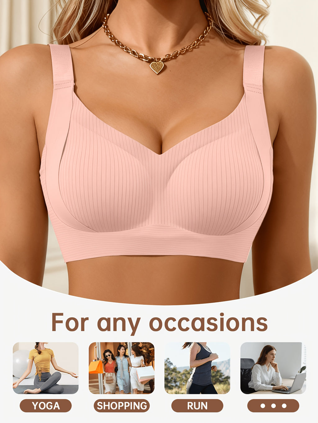 women s wide strap push bra   comfortable