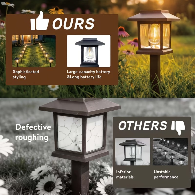 12pcs solar pathway lights   bright led solar