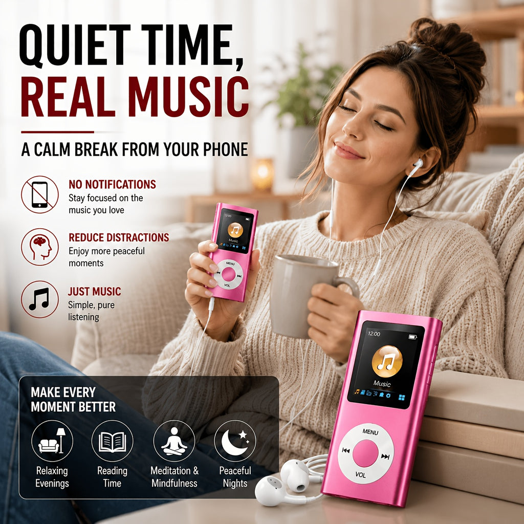 portable mp3 player stylish   a 1 8 inch lcd screen