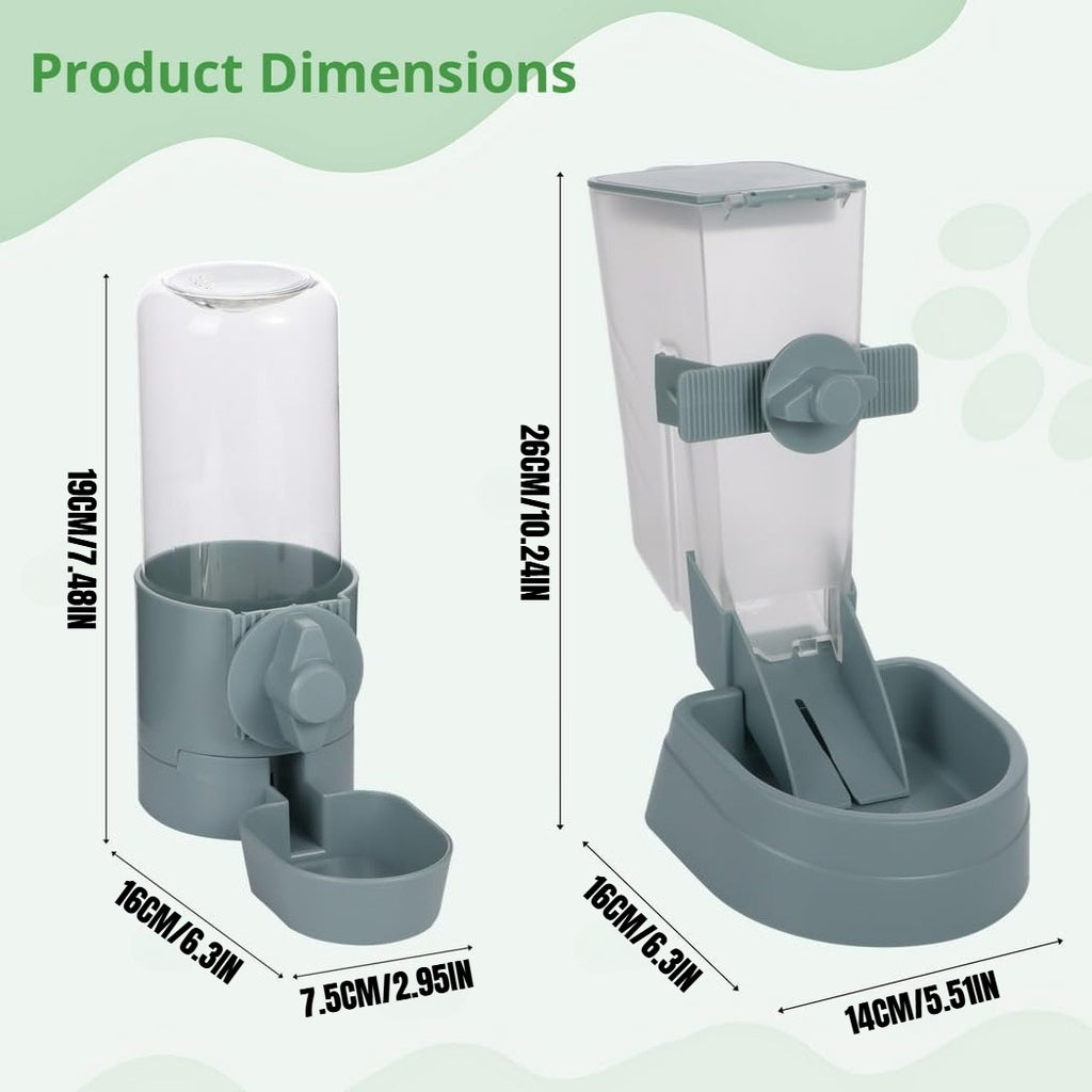 rabbit feeder water dispenser durable plastic