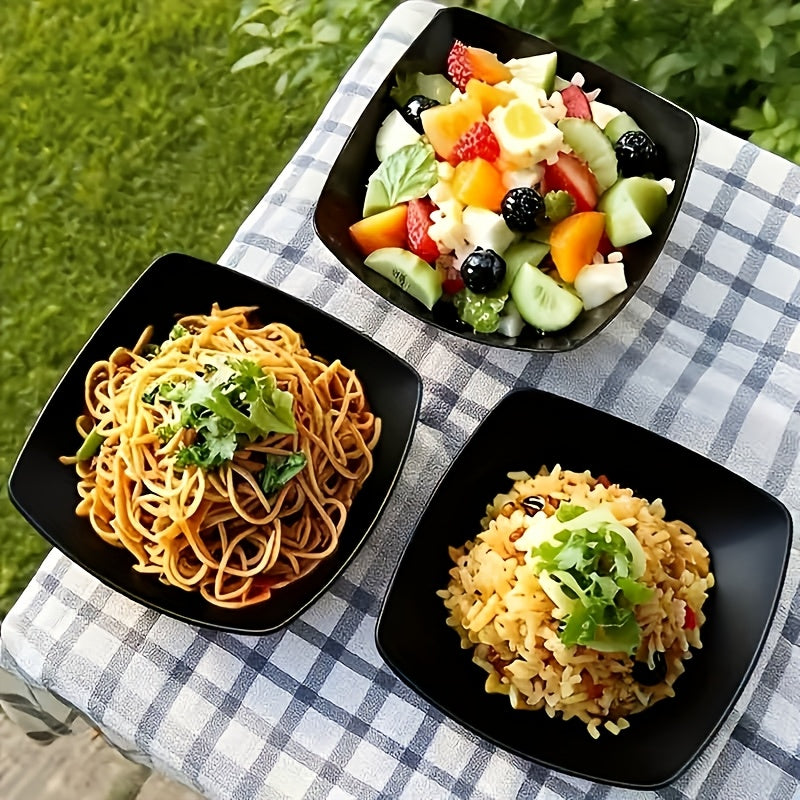 set 4 plastic salad bowls perfect family   everyday