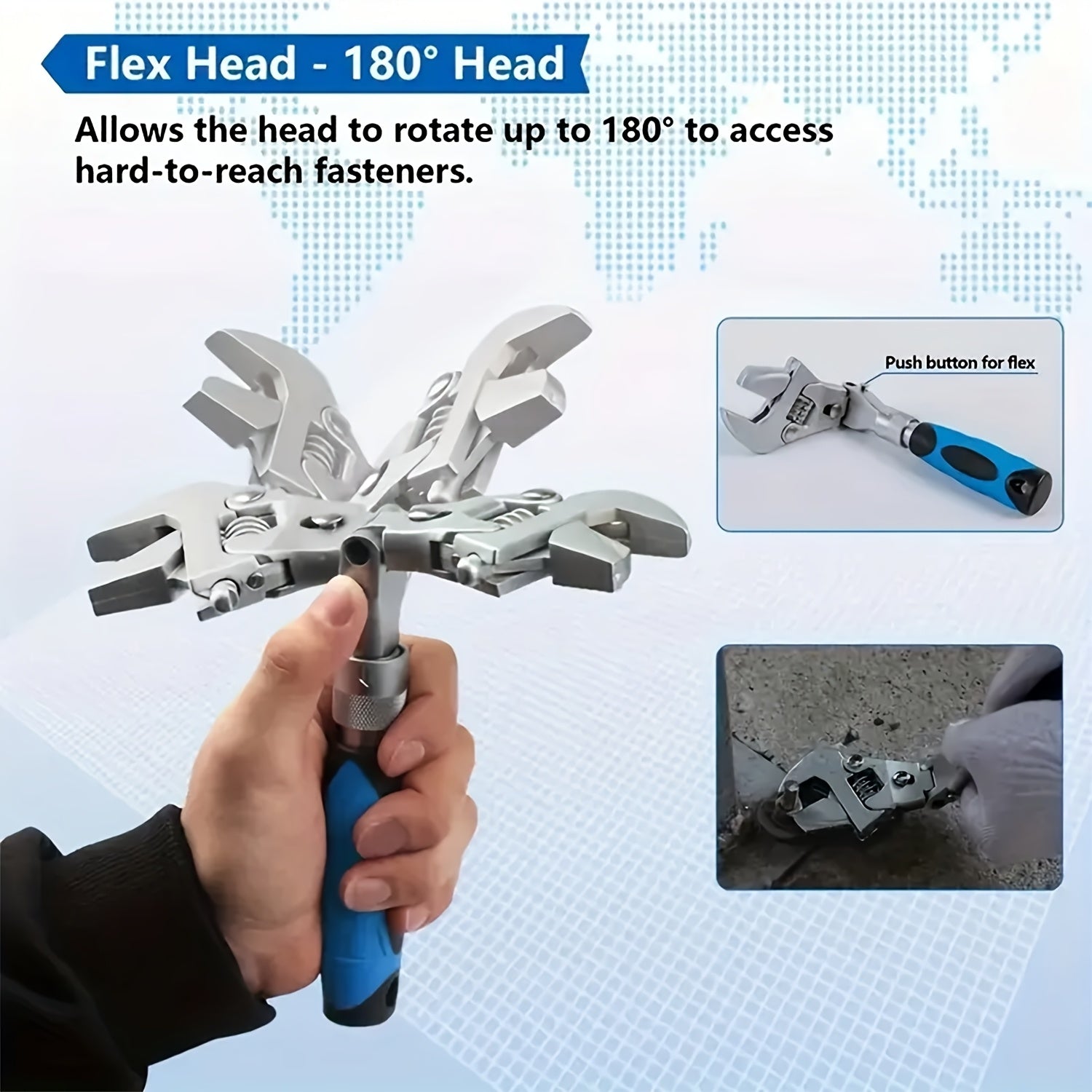 adjustable wrench 10inch 12 inch ratcheting