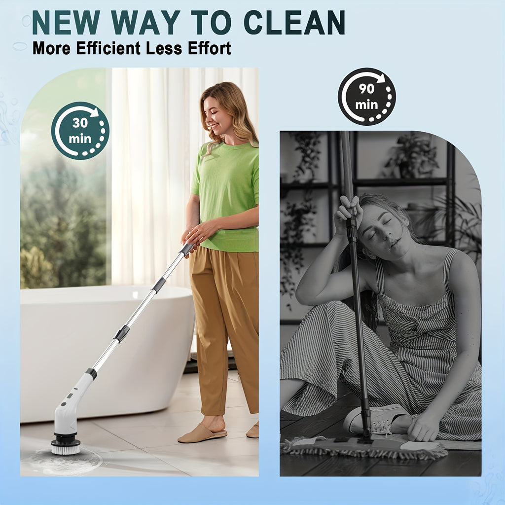 2026 new multifunctional electric cleaning brush telescopic