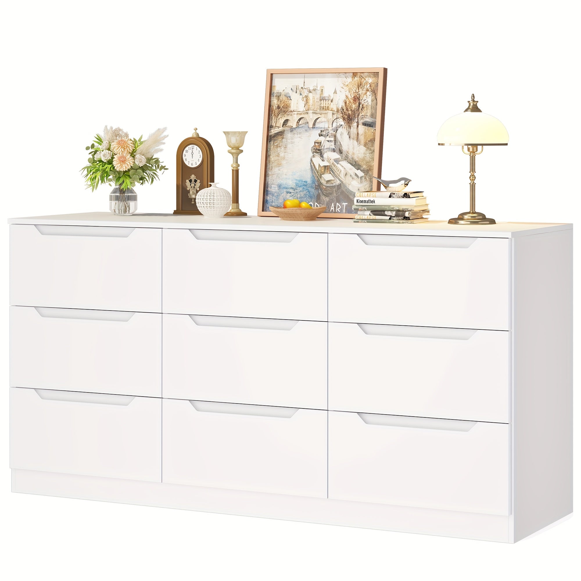 9 drawer dresser bedroom black white chest drawers