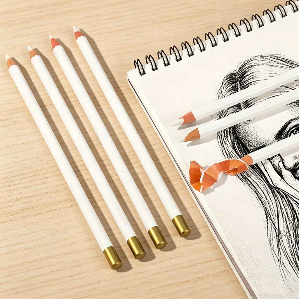 4 2pcs artist eraser pencil set wood based sketching
